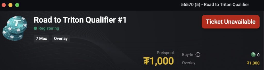 CoinPoker Road to Triton Quailifier