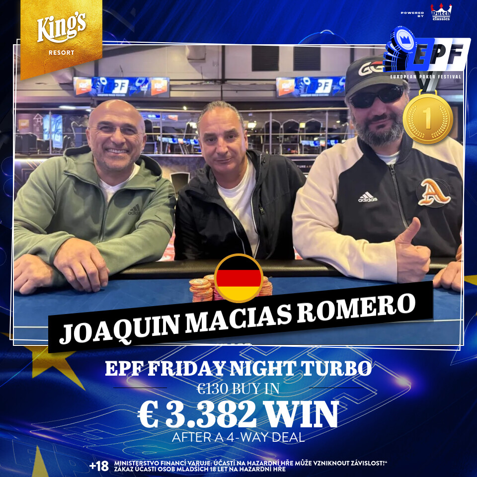 EPF Friday Night Turbo - vlnr Muhammet Ceryan, Joaquin Romero, Yildiray Cam