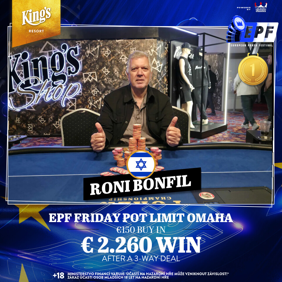 EPF Friday Pot Limit Omaha - Roni Bonfil