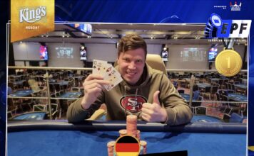 EPF Side Events – „Vandrautka“ shipt das PLO 8-Max, Kalinowski das SNT! EPF Pot Limit Omaha 8-Max - Vandrautka