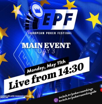 Montag ab 14:30 Uhr – Tag 3 des €299 European Poker Festival NLH Main Event aus dem King’s!