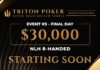 Samstag 14:00 Uhr – Triton Livestream vom Finale des $30.000 NLH 8-Max Event #3!