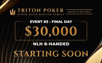 Samstag 14:00 Uhr – Triton Livestream vom Finale des $30.000 NLH 8-Max Event #3!