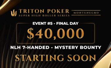 Sonntag 14:00 Uhr – Triton Livestream vom Finale des $40.000 NLH 7-Max Event #5!