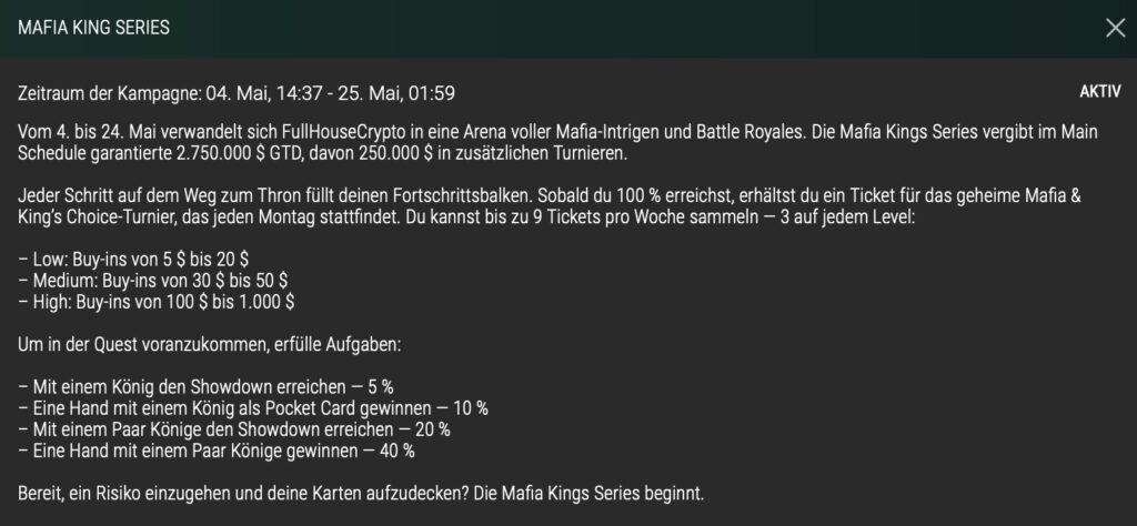 FHC FullHouse Crypto Full House - Mafia Kings Series