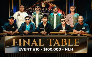 Samstag 14:00 Uhr – Triton Livestream vom Finale des $100.000 NLH Main Event #10!