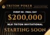 Donnerstag 14:00 Uhr – Triton Livestream vom Finale des $200.000 NLH Invitational Event #8!