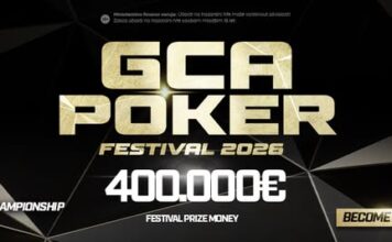 Fette €400.000 Garantie beim GCA Pokerfestival 2026!