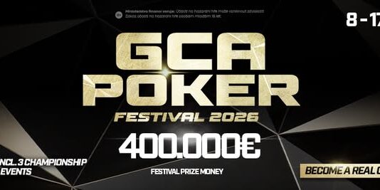Fette €400.000 Garantie beim GCA Pokerfestival 2026!