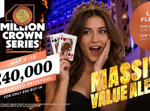 Erst 456 Entrys bei der 1 Million Crown Series im King’s Casino Prag!