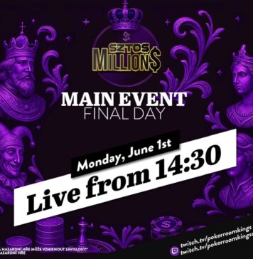 Montag ab 14:30 Uhr – Finale des €250 $ZTO$ Million$ NLH Main Event aus dem King’s!
