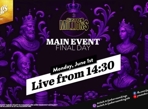 Montag ab 14:30 Uhr – Finale des €250 $ZTO$ Million$ NLH Main Event aus dem King’s!