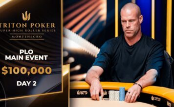 Dienstag 14:00 Uhr – Triton Livestream vom Tag 2 des $100.000 PLO Main Event #15!