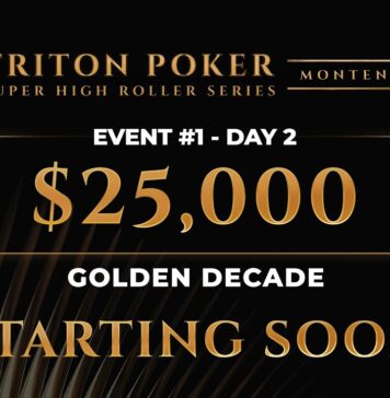 Donnerstag 14:00 Uhr – Triton Livestream vom Tag 2 des $25.000 Golden Decade Event #1!