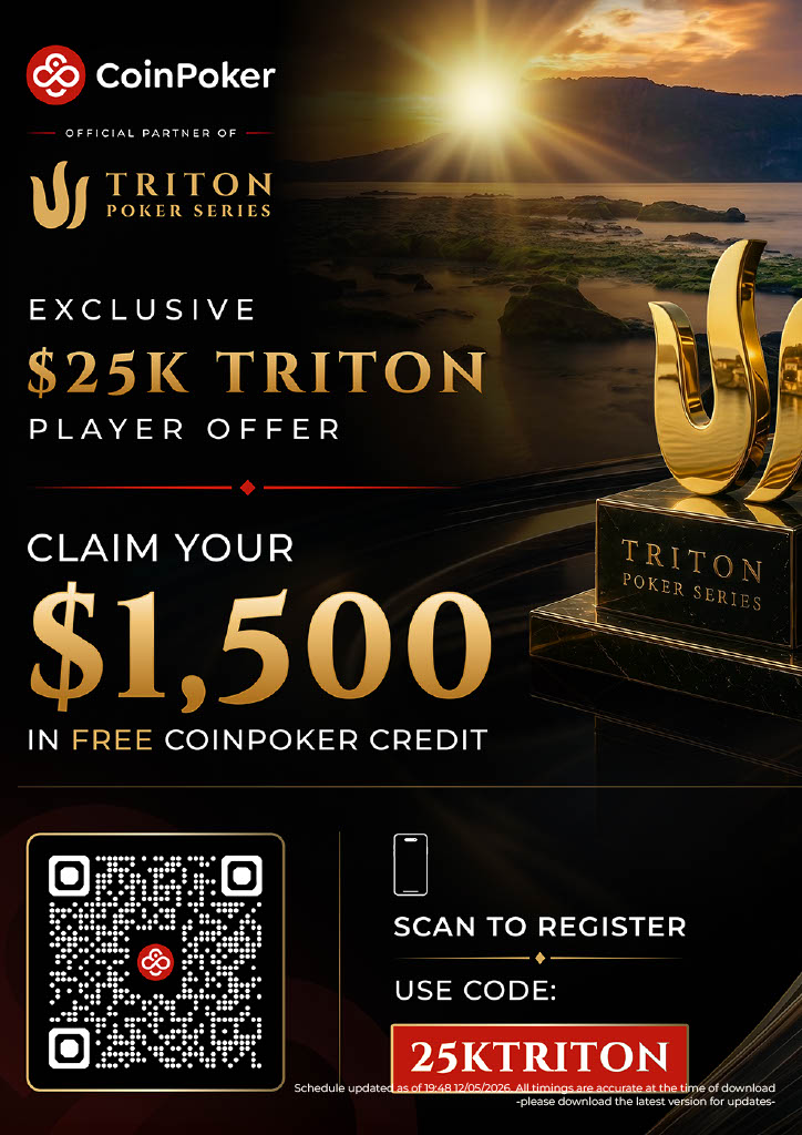 Triton Series Montenegro CoinPoker Offer Bonus Reward