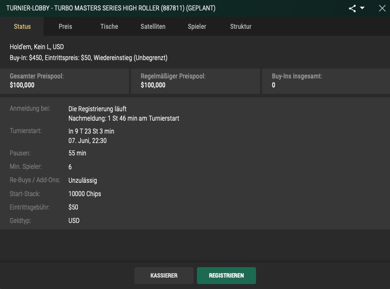 Turbo Masters Series High Roller