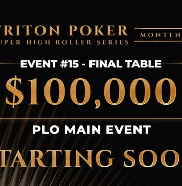 Mittwoch 13:00 Uhr – Triton Livestream vom Finale des $100.000 PLO Main Event #15!