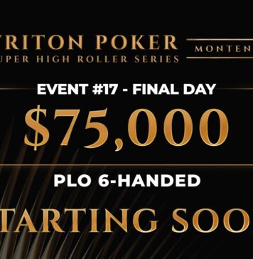 Donnerstag 13:00 Uhr – Triton Livestream vom Finale des $75.000 PLO 6-Max Event #17!