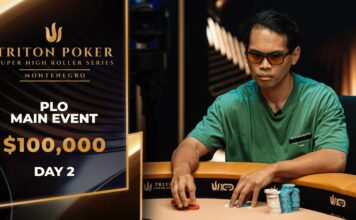 Dienstag 14:00 Uhr – Triton Livestream vom Tag 2 des $100.000 PLO Main Event #15!