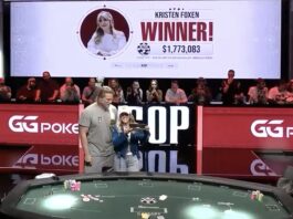 25000 High Roller 6-Handed NLH - WINNER PIC - Alex Foxen + Kristen Bicknell