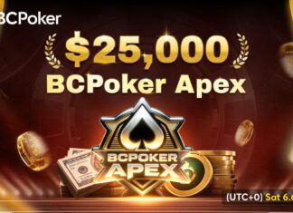 Heute auf BCPoker: $25.000 APEX – DER Monatshöhepunkt auf BC! BCPoker APEX 2026-06-06