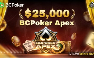 Heute auf BCPoker: $25.000 APEX – DER Monatshöhepunkt auf BC! BCPoker APEX 2026-06-06