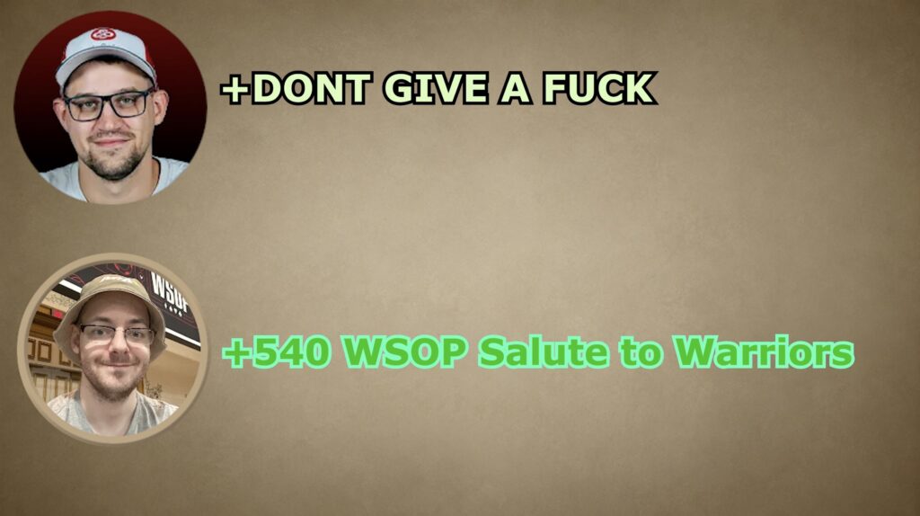 BJP Bobby James Poker WSOP Las Vegas Vlog - Bilanz Result