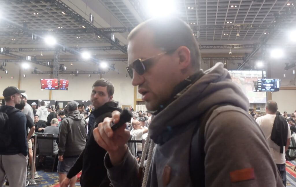 BJP Bobby James Poker WSOP Las Vegas Vlog - Martin Kabrhel Photobomb
