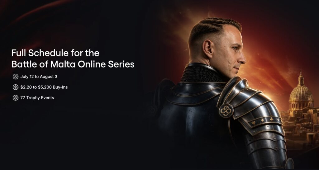 Battle of Malta Online Series CoinPoker BenCB - Schedule Trophies Date