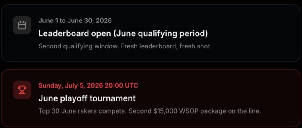 BenCB WSOP Main Event Package Giveaway JUNE