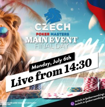 Montag ab 14:30 Uhr – Finale der €150 Czech Poker Masters (CPM) aus dem King’s!
