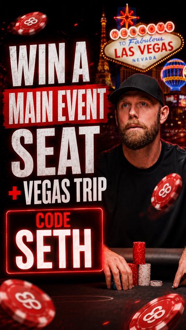 CoinPoker Ambassador Seth Davies WSOP Las Vegas Main Event Package Promotion 1