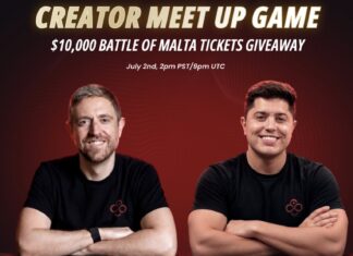 Andrew Neeme & Mariano verschenken $10k an BoM-Tickets im Creator Meet Up Game am Donnerstag! CoinPoker Creator Meet Up Game - 2026-07-02 - Andrew Neeme + Mariano - 10000 Battle of Malta BoM Tickets - CROP