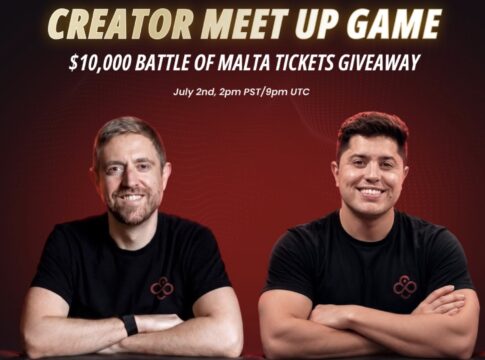 Andrew Neeme & Mariano verschenken $10k an BoM-Tickets im Creator Meet Up Game am Donnerstag! CoinPoker Creator Meet Up Game - 2026-07-02 - Andrew Neeme + Mariano - 10000 Battle of Malta BoM Tickets - CROP