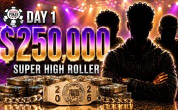 WSOP Livestream – Ab Sonntag 04:00 Uhr – Tag 1 des $250k Super High Roller Event #41!