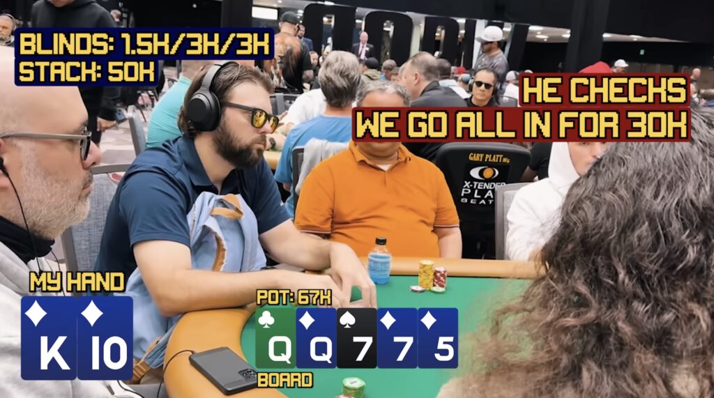 Ryan DePaulo RDP Vegas Poker Vlog 1 - HAND Monsterstack