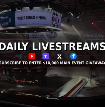 WSOP Livestream – Ab Freitag 03:00 Uhr – Tag 2 des $100k NLH High Roller Event #36!