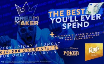 King’s DreamMaker – €20 Buy-In und €20.000 Garantie je 20x Freitags und Sonntags!