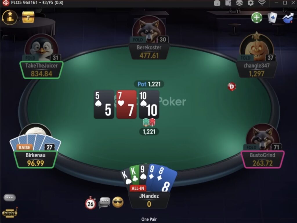 5-Card PLO PLO5 - Big Pot
