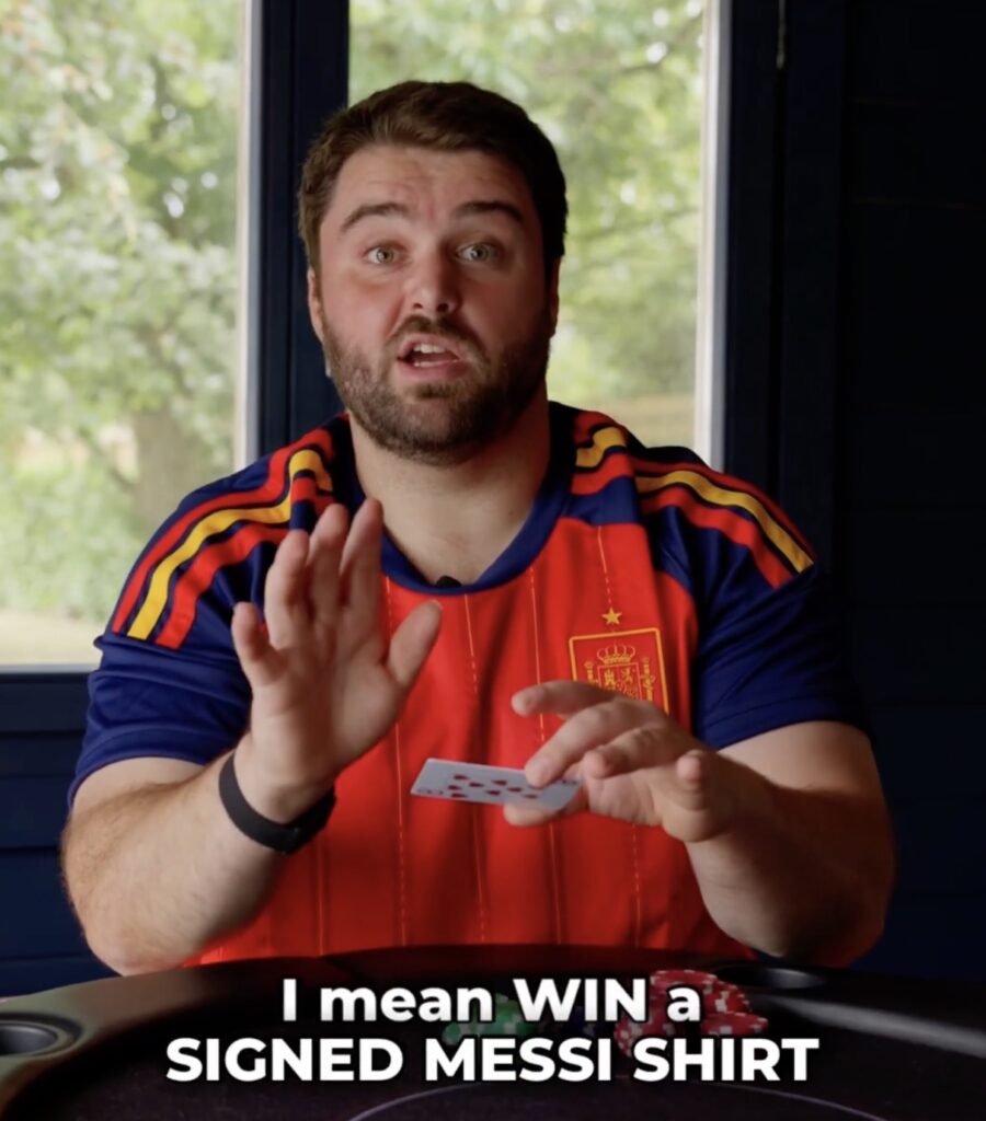 BigLi signed Messi Shirt giveaway Messi Trikot Gewinnspiel
