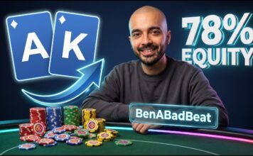 Wie spiele ich eigentlich Anna Kurnikova? Ace-King like a Pro – im Video von BenABadbeat CoinPoker BenABadBeat - Ace King like a Pro 78 Equity