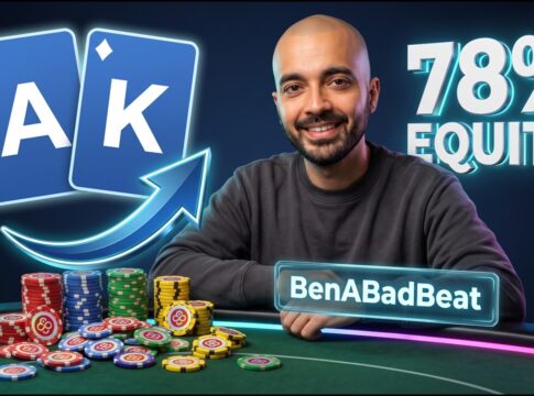 CoinPoker BenABadBeat - Ace King like a Pro 78 Equity