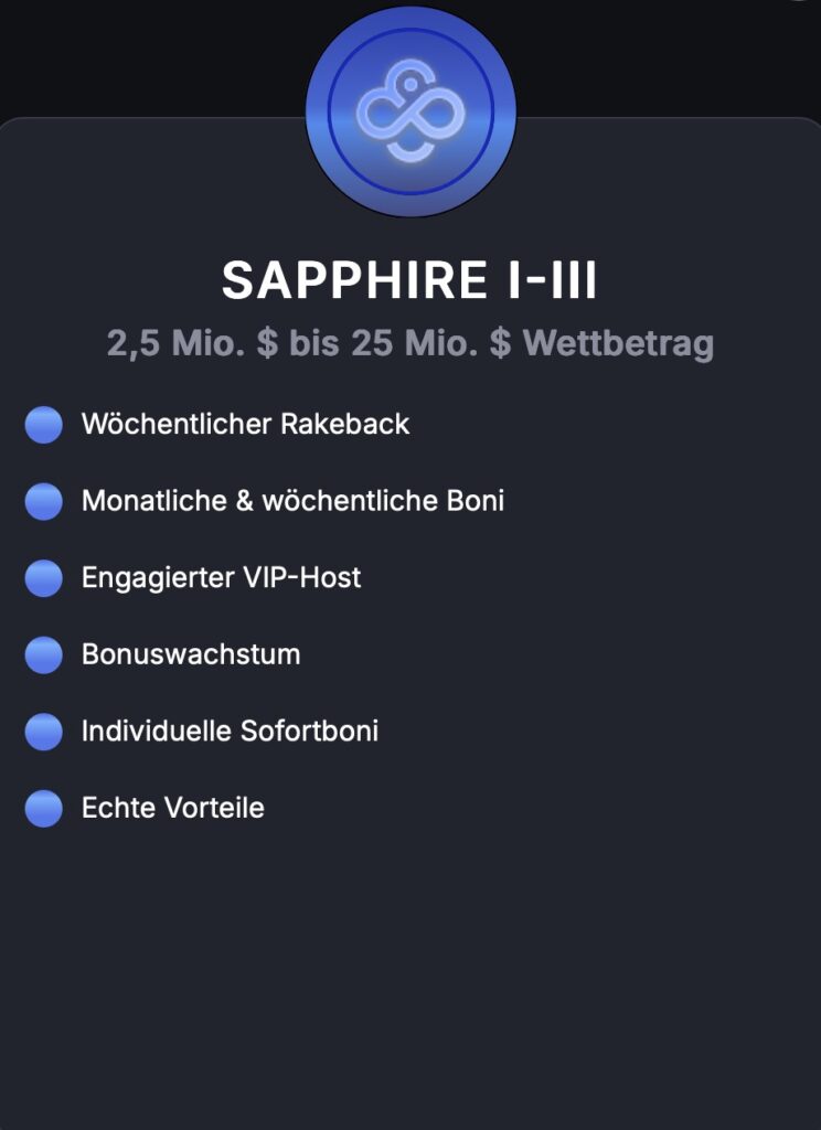CoinPoker Casino VIP Club - Sapphire