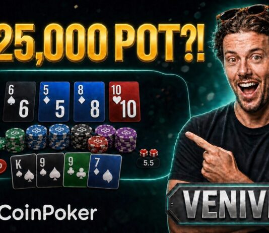 Video – High Stakes PLO Analyse von Dirk „VeniVidi1993“ Gerritse mit Monster-Pots! CoinPoker YT100 YouTube Video Dirk Gerritse VeniVidi VeniVidi1993 - How to mplay High Stakes PLO