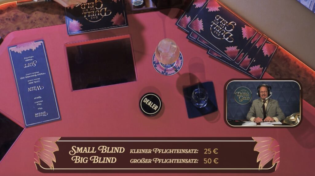 Das Duell um die Geld S3 F7 - Tisch + Blinds