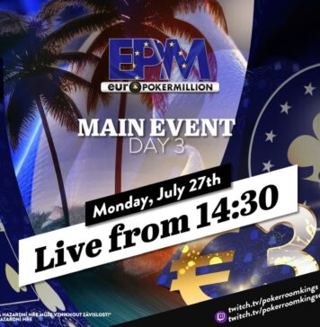 Montag ab 14:30 Uhr – Tag 3 der €590 Euro Poker Million €3 Mio. Edition aus dem King’s!