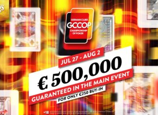 GCCOP im King’s – 27 Events und €500.000 im Main Event!