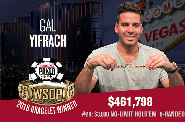 Gal Yifrach WSOP 2018 Bracelet Event 28