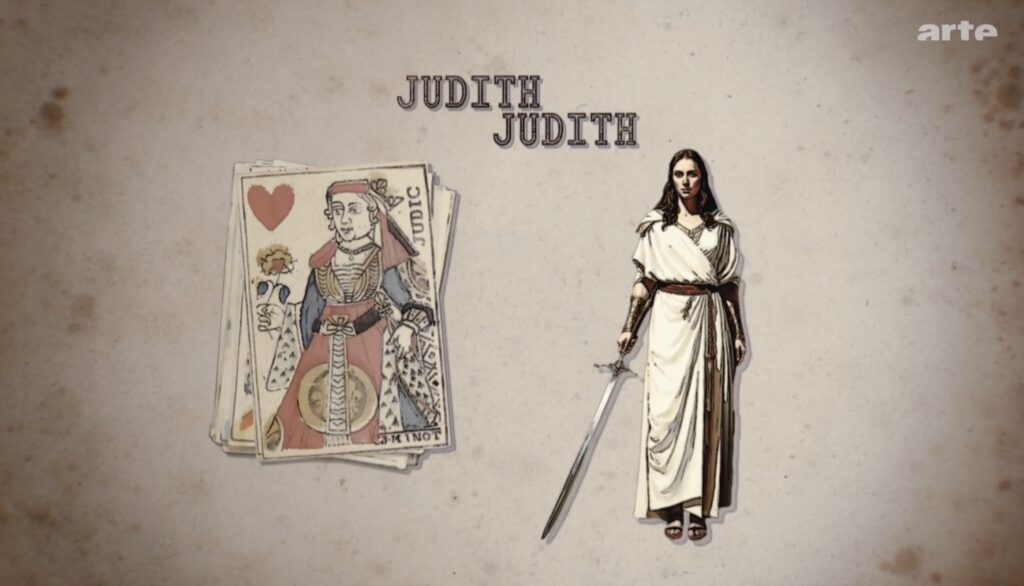 Karten-Vorbilder - Herz Dame - Judith