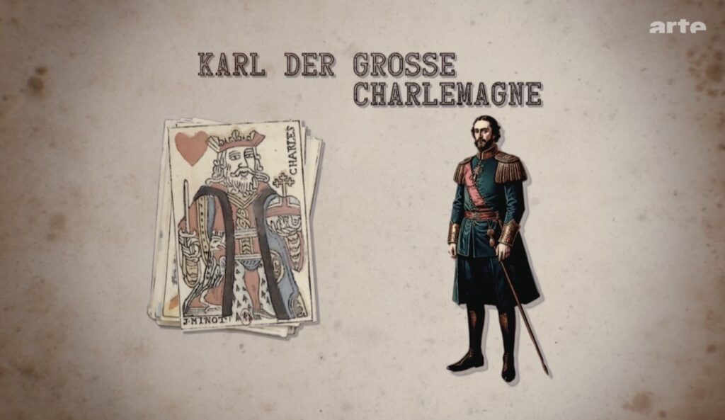 Karten-Vorbilder - Herz König - Karl der Grosse Große